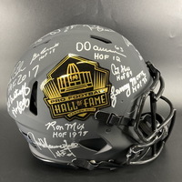 HOF - Multi Signed HOF Helmet feat Over 14 Signatures Inc. Jim Kelly, An...