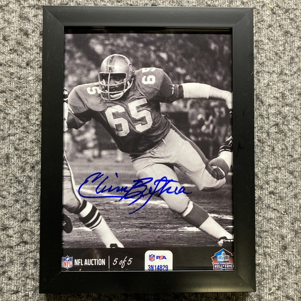 HOF - Oilers Elvin Bethea NFL Auction Exclusive Signed 5x7 Photo Individ...