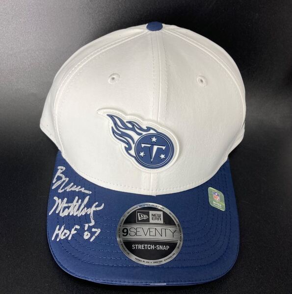 HOF - Titans Bruce Matthews Signed Hat