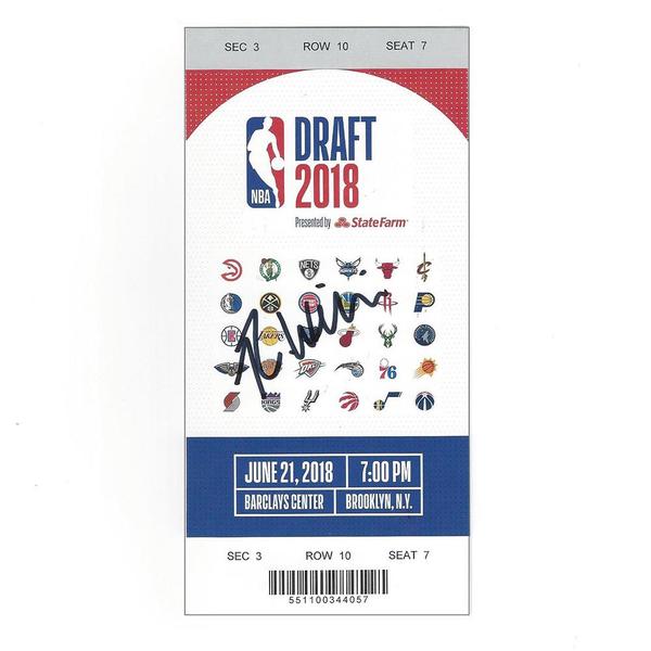 Image of Robert Williams III - Boston Celtics - 2018 NBA Draft - Autographed Draft Ticket