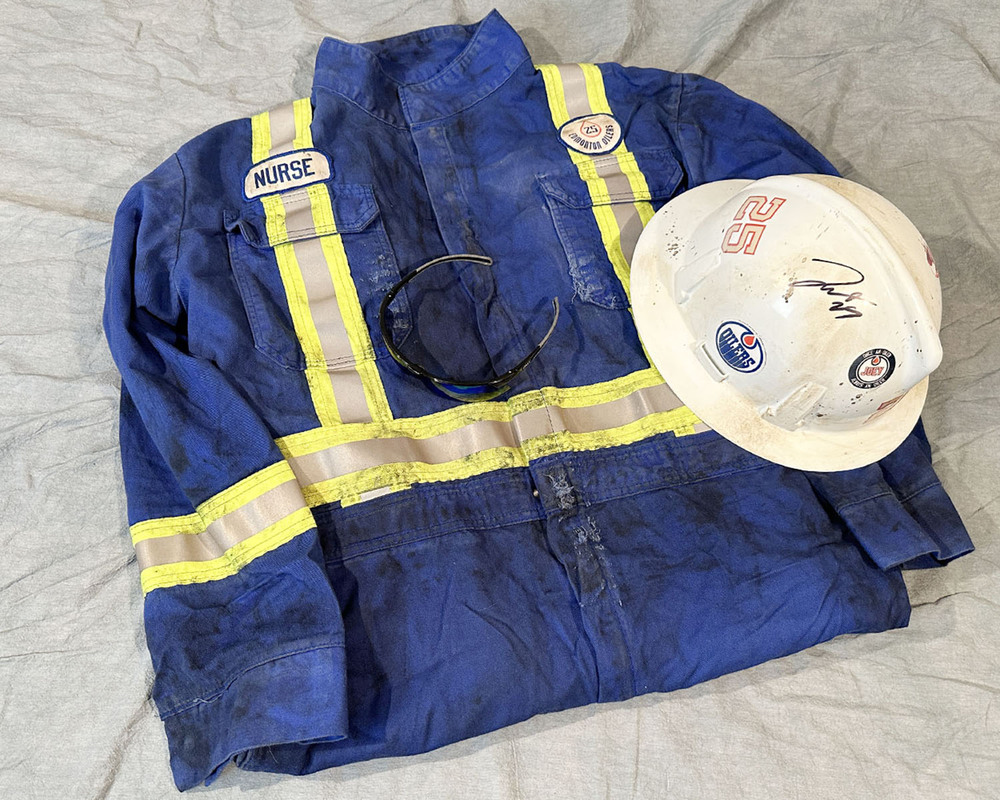 Darnell Nurse 25 2023 NHL Heritage Classic Edmonton Oilers Entrance