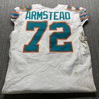 STS - Dolphins Terron Armstead Game Worn Jersey (11/28/2024) Size 48 Wit...