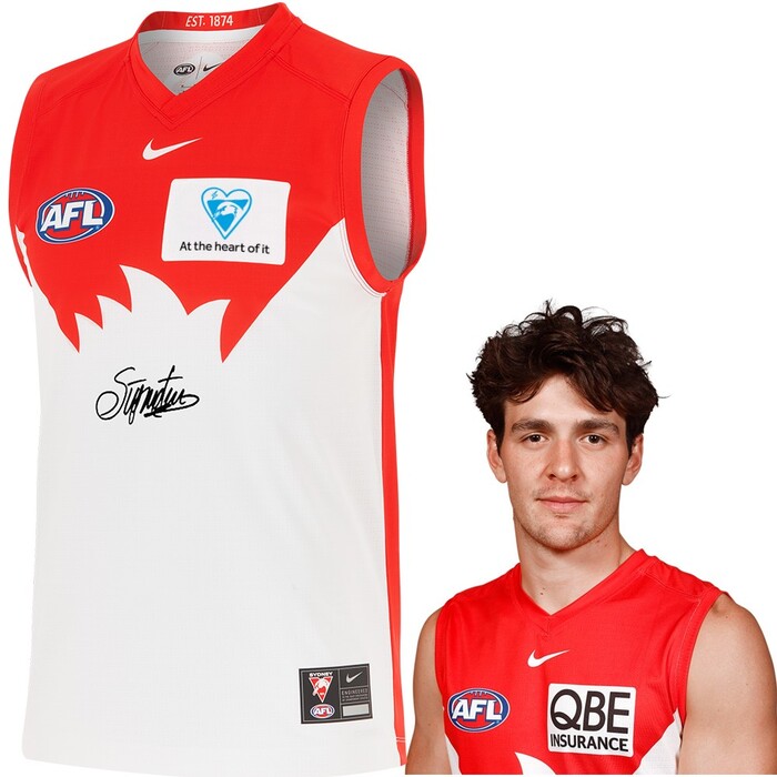 Photo of Errol Gulden #21 Sydney Swans 2025 QBE Charity Guernsey