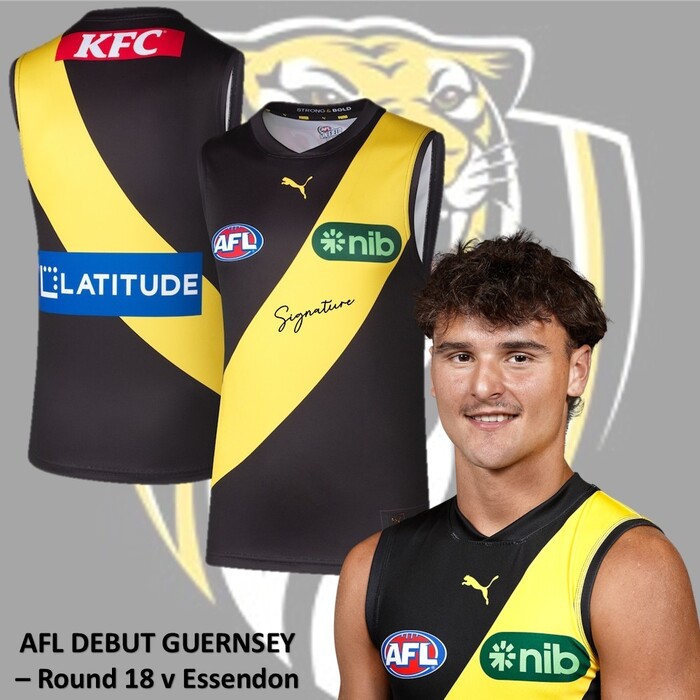 Photo of Taj Hotton #24 2025 Debut Match-Worn Guernsey