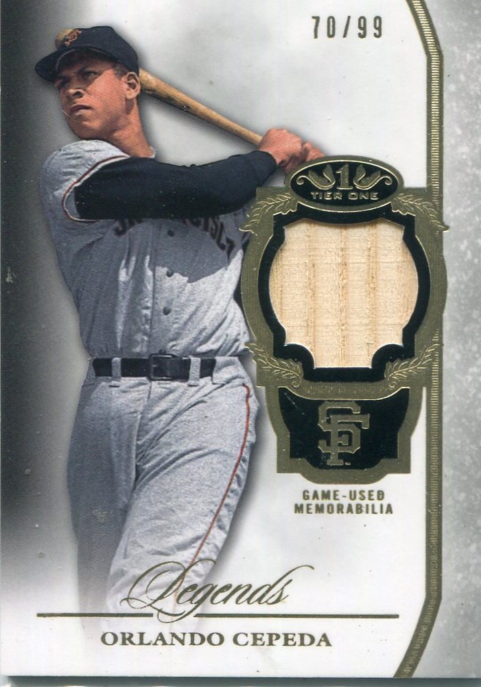 2013 Topps Tier One Legends Relic Orlando Cepeda 70/99