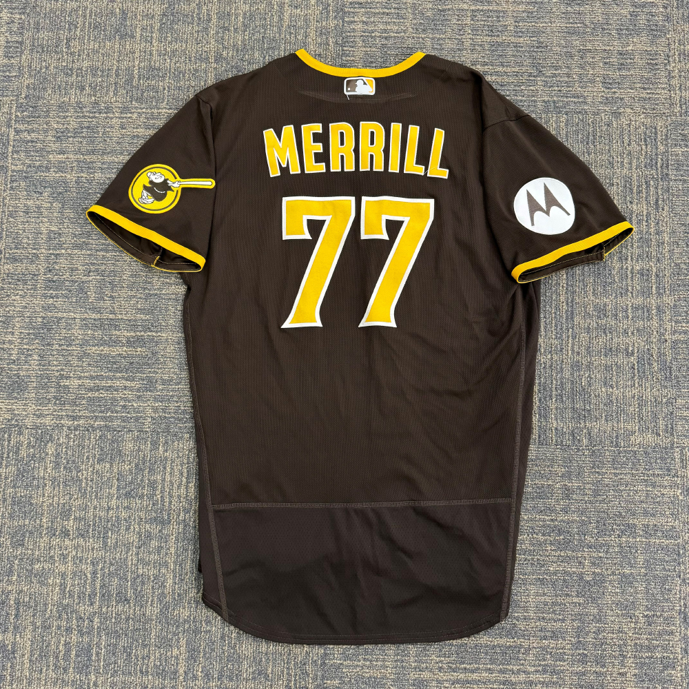 Jackson Merrill 2023 Team-Issued Road Brown Jersey; MLB