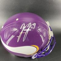 NFL - Vikings JJ McCarthy Signed Throwback Authentic Proline Helmet