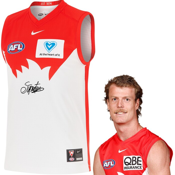 Photo of Nick Blakey #22 Sydney Swans 2025 QBE Charity Guernsey