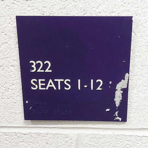 Scotiabank Arena Seat Signage (Section 322)