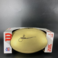 NFL - Colts Laiatu Latu Signed Gold Composite Football