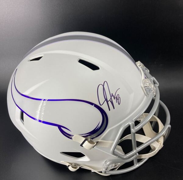 NFL - Vikings Justin Jefferson Signed Alternate Replica Speed Helmet