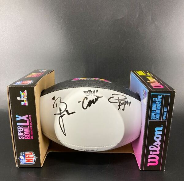 NFL - Multi Signed SB LX Panel Ball Signed by Pre-Game Preformers Charli...