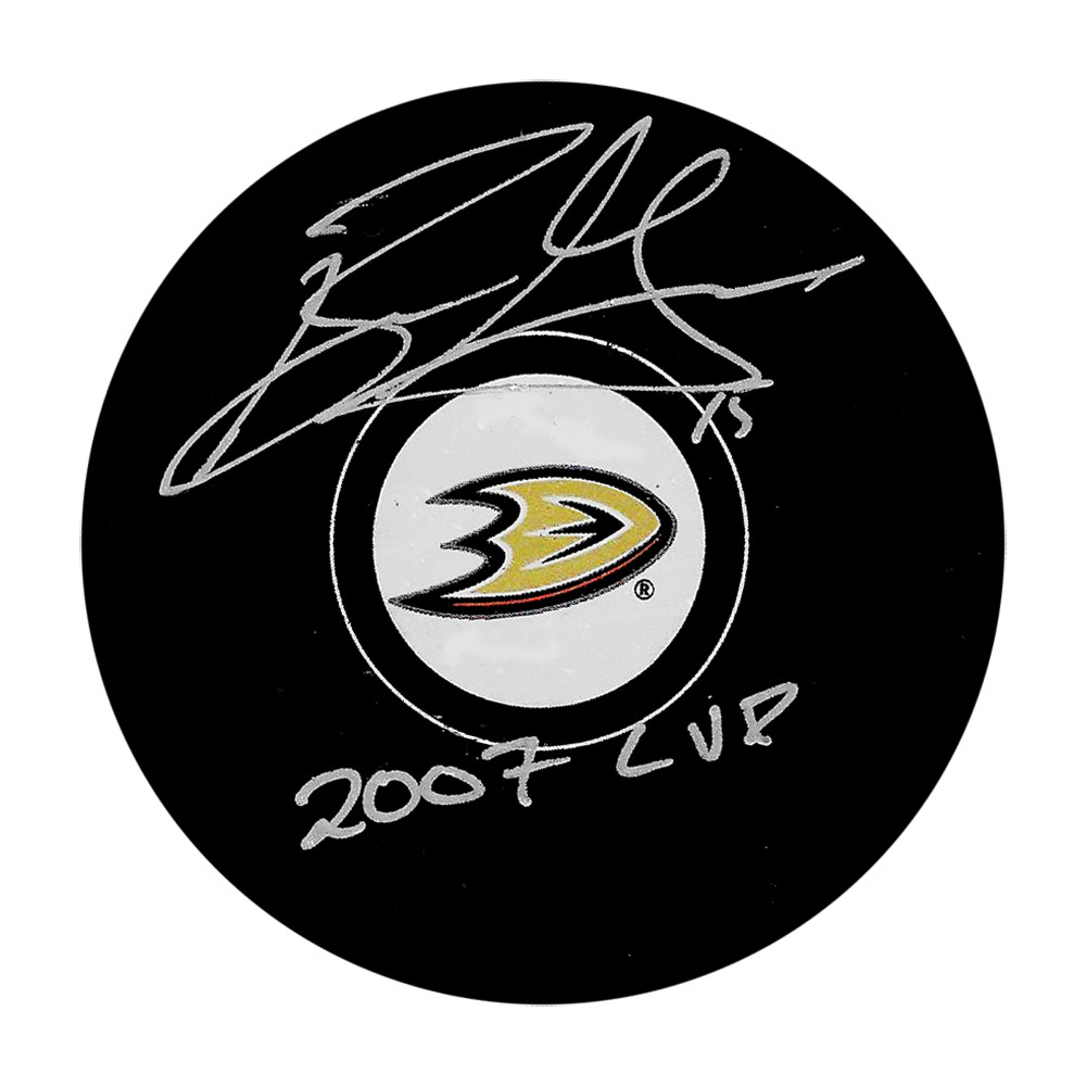 Ryan Getzlaf Autographed Anaheim Ducks Puck w/2007 CUP Inscription