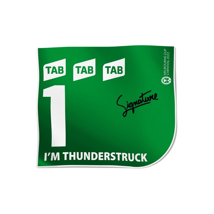 I'm Thunderstruck - Mark Zahra Signed Saddlecloth