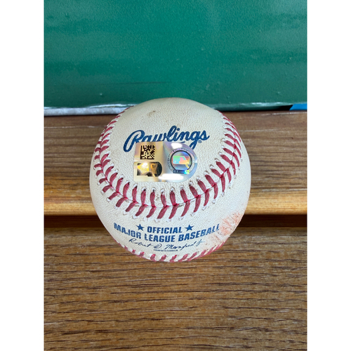 Photo of Game Used baseball Date: 6/9/2026: Pitcher: Brandon Bidois - Hitter: Shohei Ohtani: Walk (RBI) Kyle Tucker scores