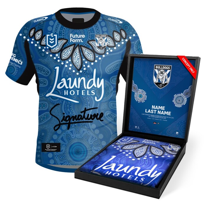 Connor Tracey Canterbury-Bankstown Bulldogs 2024 Indigenous Match Worn Jersey 