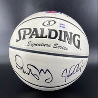 Shriners - Jimmy V Classic Multi Sign Spalding Basketball Signed By John...
