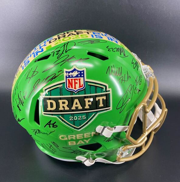 NFL - Multi Signed NFL Draft Replica Speed Helmet Signed by Over 30 Play...