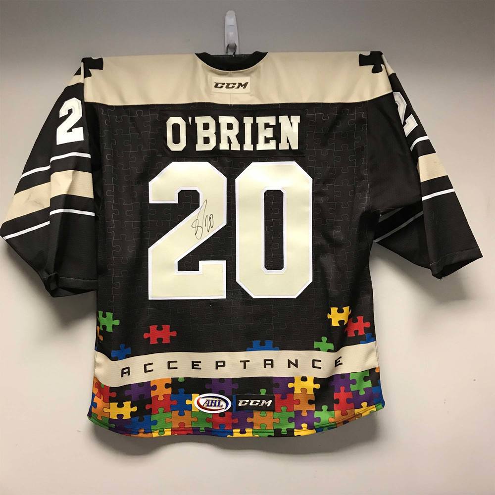 AHL Authentic Hershey Bears Autism Acceptance Jersey worn and signed