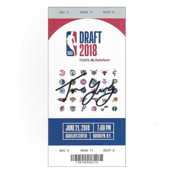 Image of Trae Young - Atlanta Hawks - 2018 NBA Draft - Autographed Draft Ticket