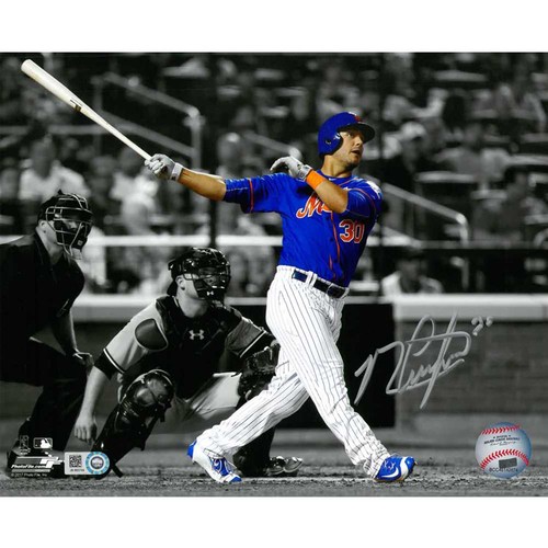 Photo of Michael Conforto - Autographed 8x10 Photo - Black and White