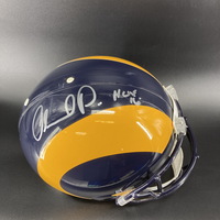 HOF - Rams Orlando Pace Signed Authentic Proline Helmet