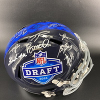 NFL - Multi Sign Signed NFL Draft Replica Helmet Signed By Over 10 Playe...