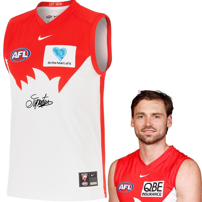 Photo of Joel Hamling #29 Sydney Swans 2025 QBE Charity Guernsey