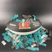 NFL - Eagles AJ Brown Signed Commemorative Super Bowl LIX Panel Ball Wit...