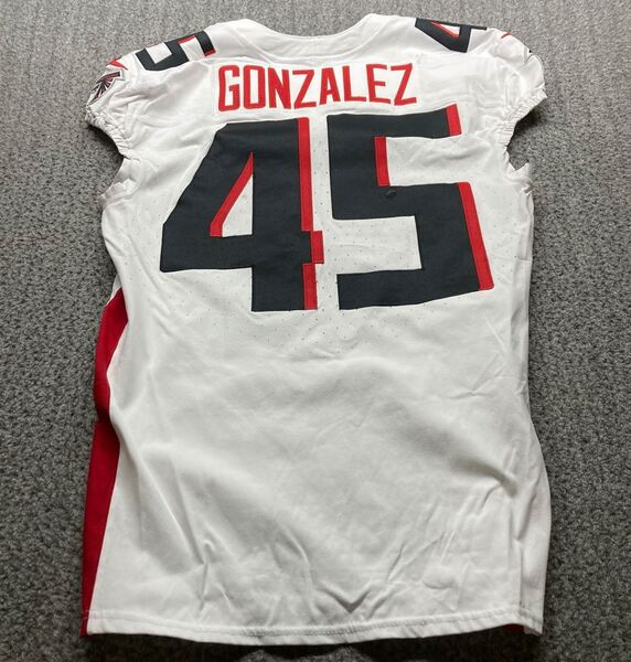 Berlin Game - Falcons Zane Gonzalez Game Worn Jersey (11/09/2025) Size 4...