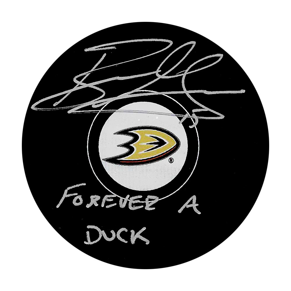Ryan Getzlaf Autographed Anaheim Ducks Puck w/FOREVER A DUCK Inscription