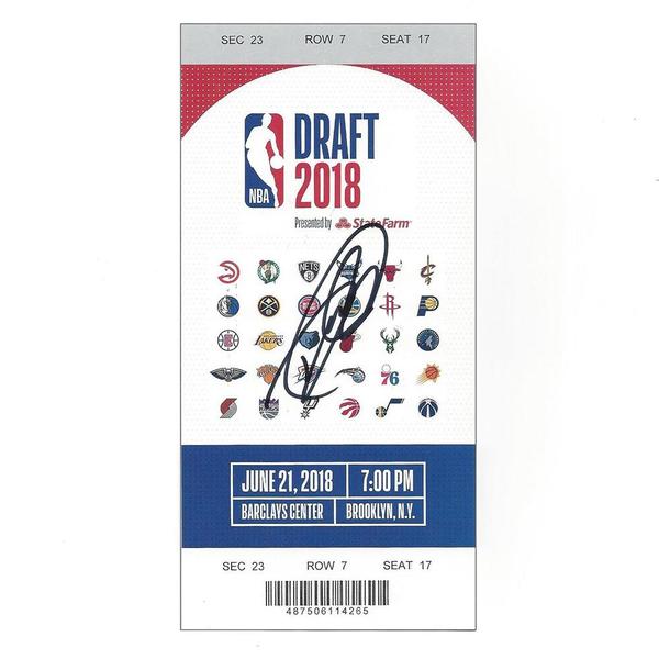 Image of Devonte' Graham - Charlotte Hornets - 2018 NBA Draft - Autographed Draft Ticket
