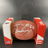 NFL - Cowboys Tyler Biadasz Signed Authentic Football