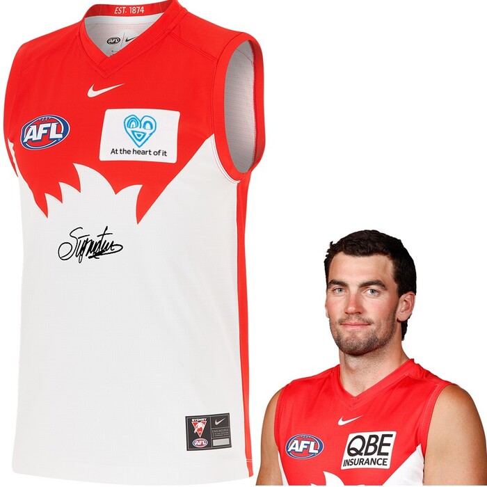Photo of Tom McCartin #30 Sydney Swans 2025 QBE Charity Guernsey
