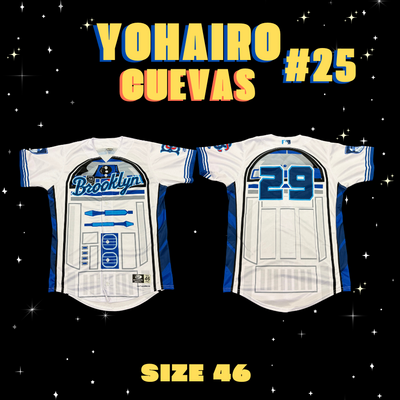 #25 Yohairo Cuevas Game Used Star Wars Jersey (Size 46)