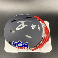 NFL -Ravens Zay Flowers Signed NFL Shield Mini Helmet