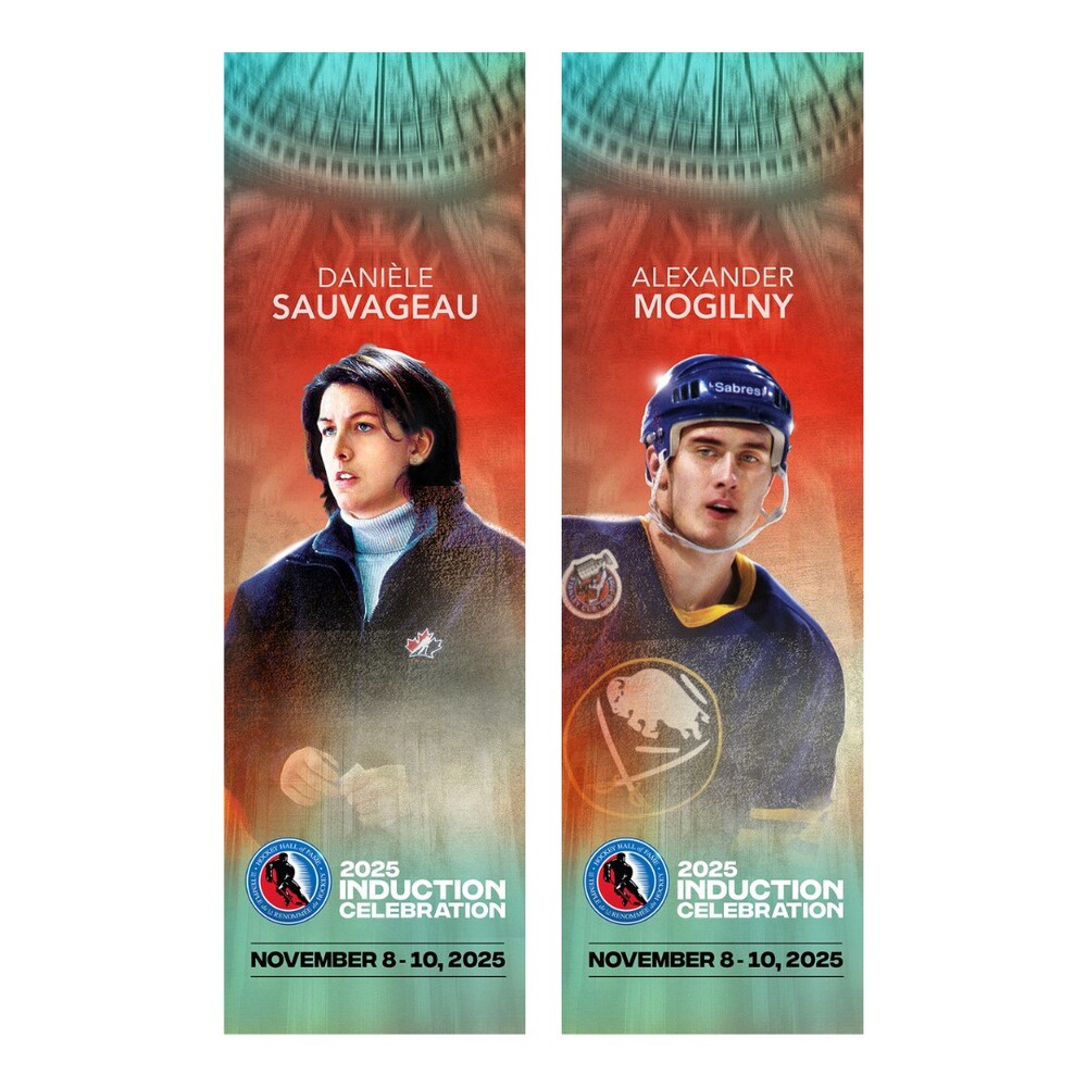 Alexander Mogilny, Danièle Sauvageau Class of 2025 Atrium Banner - ONLY ONE AVAILABLE