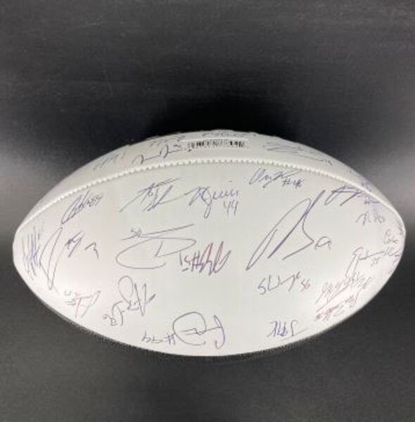 NFL - 49ers Multi Sign Super Bowl LVIII Commemorative Panel Ball Signed ...