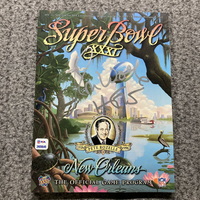 HOF - Packers Ron Wolf Signed Super Bowl XXXL Program with HOF 79 Inscri...