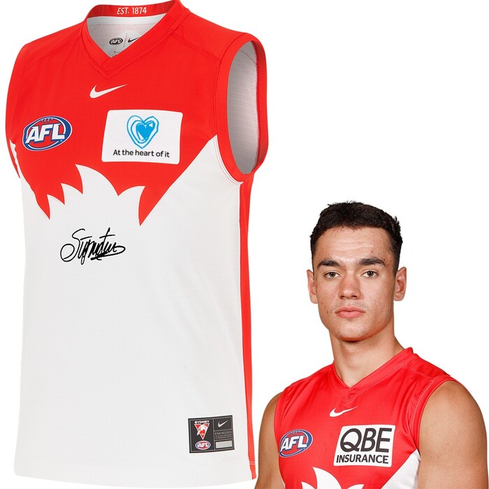 Photo of Caiden Cleary #33 Sydney Swans 2025 QBE Charity Guernsey