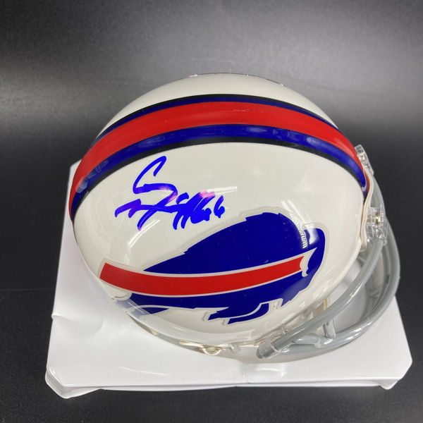 NFL - Bills Connor McGovern Signed Mini Helmet