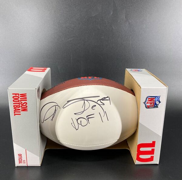HOF - Broncos Shannon Sharpe Signed Panel Ball