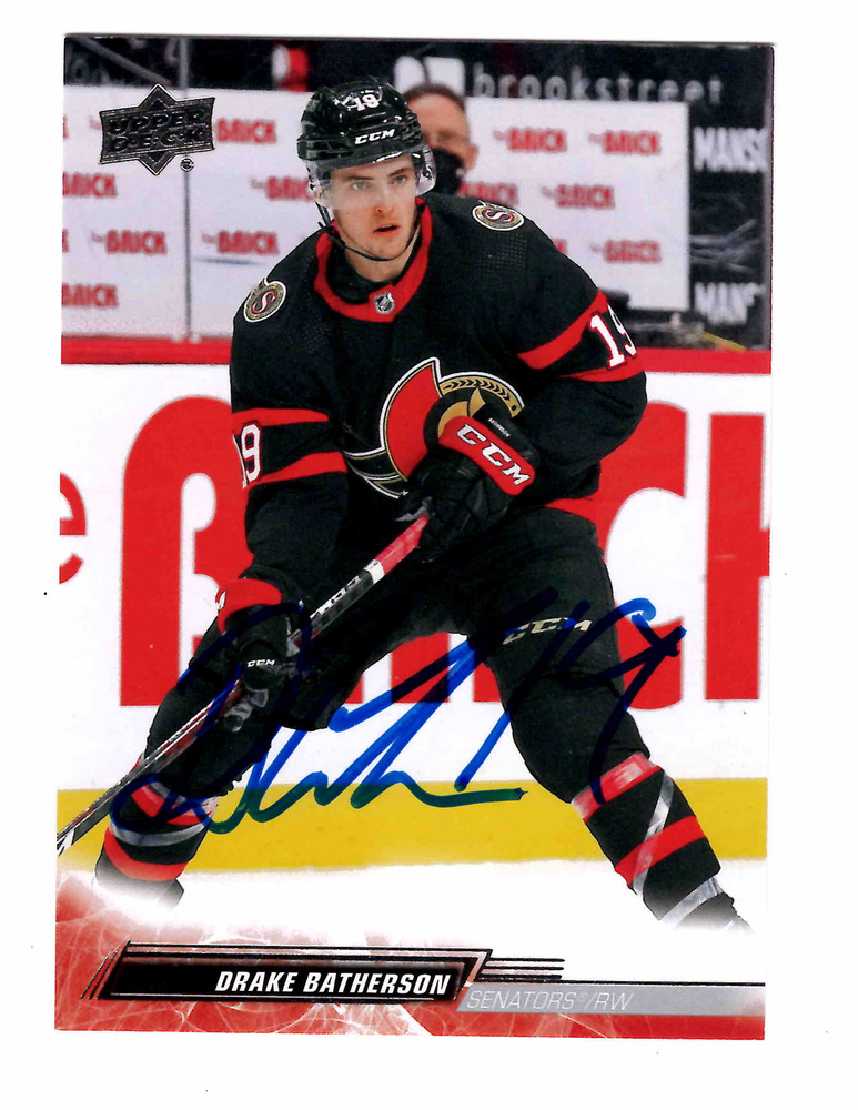 Drake Batherson Autographed 2022-23 Ottawa Senators #125