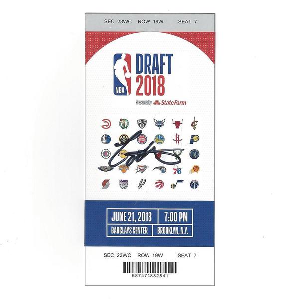 Image of Collin Sexton - Cleveland Cavaliers - 2018 NBA Draft - Autographed Draft Ticket