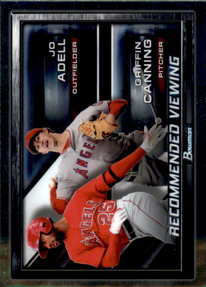 2017 Bowman Chrome Draft Recommended Viewing #RVLAA Jo Adell/Griffin Canning