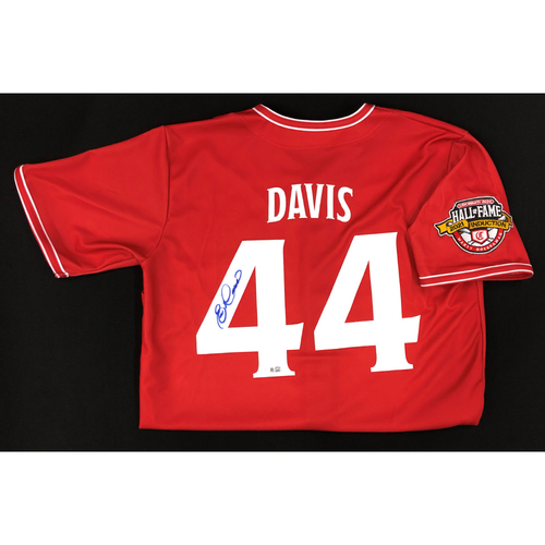Eric Davis - AUTOGRAPHED Game Used Jersey: Reds Hall of Fame Legends Game - Coaching Staff