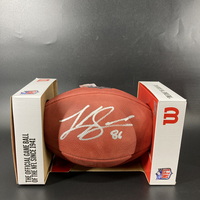 NFL - Cowboys Luke Schoonmaker signed authentic football