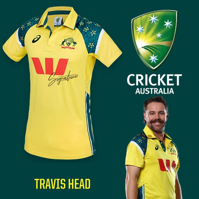 Photo of Travis Head Australia v India 3rd ODI Match-Worn Shirt