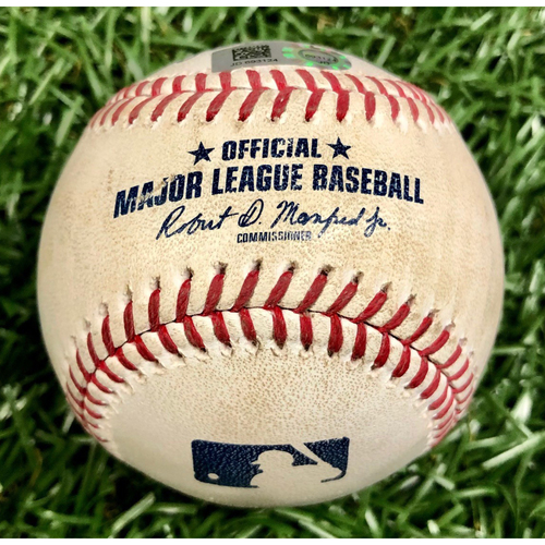 Photo of Game Used Baseball: Jalen Beeks strikes out Shohei Ohtani - June 16, 2019 v LAA