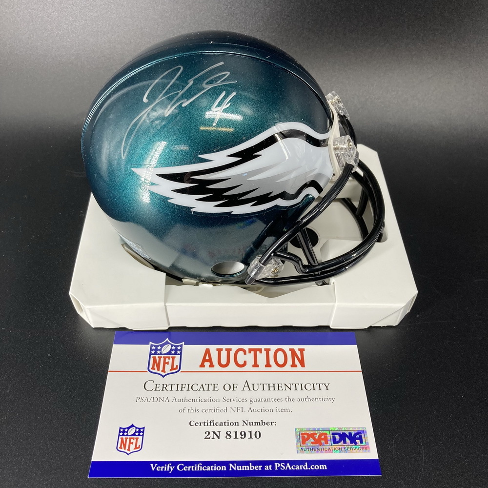 NFL Eagles Jake Elliott Signed Mini Helmet The official auction